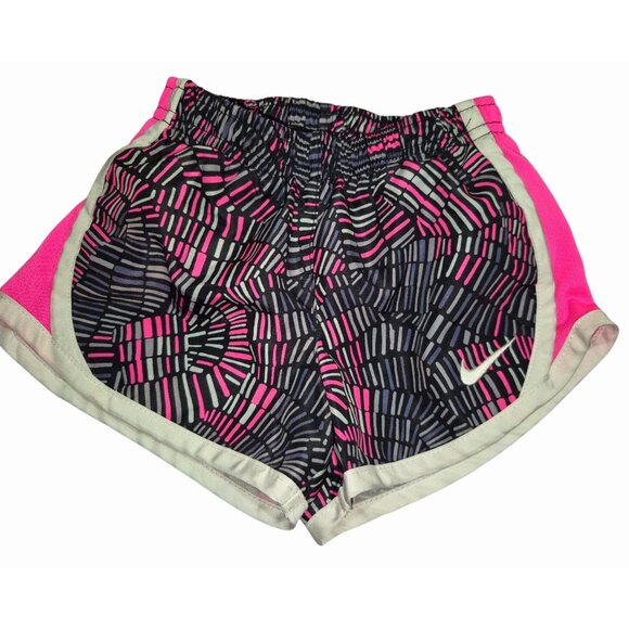Under Armour Girls 24m Activewear Set Includes Pink Tee Black Patterned Leggings - Picture 5 of 7